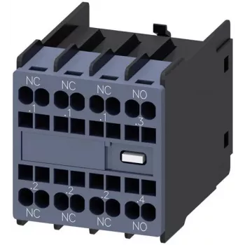 Siemens SIRIUS Hilfskontaktblock 1NO+3NC, Frontmontage, Schraubklemmen, 3RH2911-2HA13