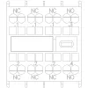 Siemens SIRIUS Hilfskontaktblock 1NO+3NC, Frontmontage, Schraubklemmen, 3RH2911-2HA13