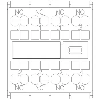 Siemens SIRIUS Hilfskontaktblock 1NO+3NC, Frontmontage, Schraubklemmen, 3RH2911-2HA13
