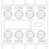 Siemens 3RH2911-1XA40-0MA0 Hilfsschalterblock, 4 NO, Schraubanschluss, Seitenmontage für SIRIUS 3RH2/3RT2