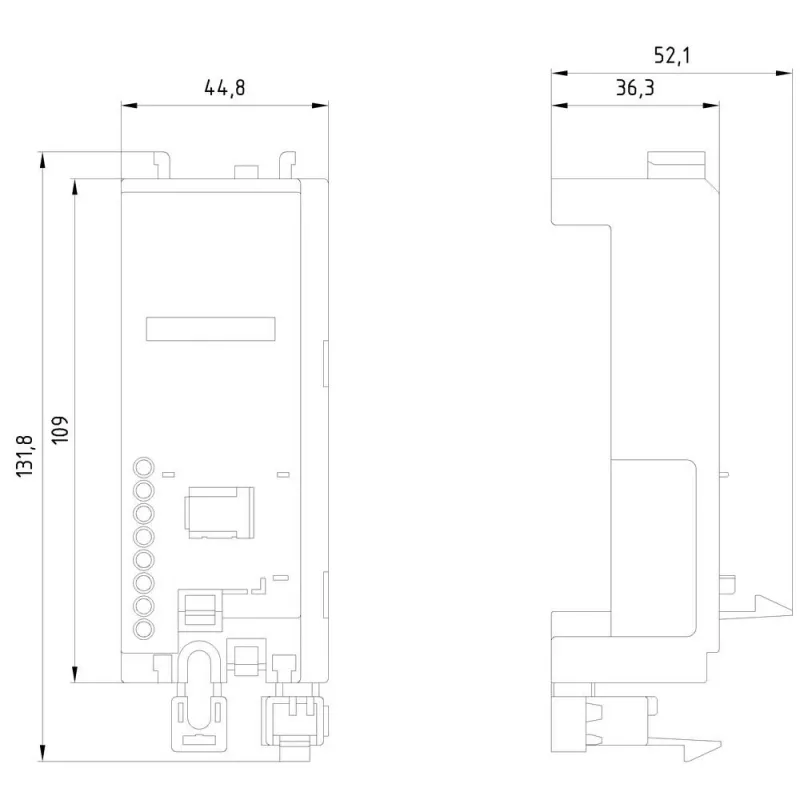 Siemens SIRIUS Verbindungsmodul für 3RV2 Leistungsschalter und 3RT2 Schütze, S00/S0, 3RV2917-7AA00