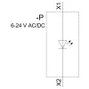 SIEMENS SIRIUS ACT LED-Modul, integrierte LED, rot, 6-24V AC/DC, Schraubklemme 3SU14011BG201AA0