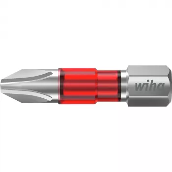 Wiha 7011TY Phillips PH2 x 29 mm Schraubendreher-Bits, 25er-Pack, 1/4 Zoll Sechskant 42539