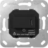Gira SCHUKO Steckdoseneinsatz mit Typ C USB PD Ladegerät, 16 A, Unterputz, Weiß 236300