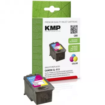 KMP C80 Tri-Color Tintenpatrone (Cyan, Magenta, Gelb) - 13 ml - Kompatibel für Canon PIXMA MP230, MP252, MP258, MP272, MP280, MP282, MP495, MP499, MX360, MX410, MX420 1512.4530
