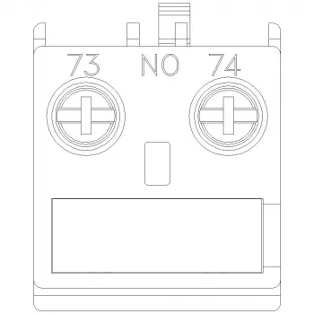 Siemens SIRIUS Hilfsschalterblock 1 NO Frontmontage für 3RT2 Schütze und 3RH2 Relais, Schraubklemmen, 690V Isolierung, 3RH2911-1AA10