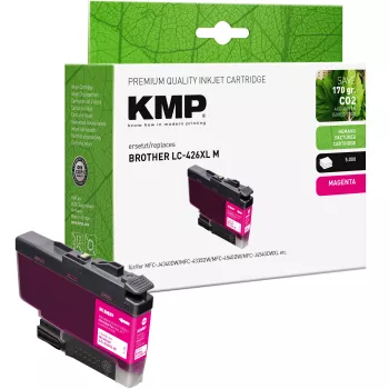 KMP wiederaufbereitete magenta Tintenpatrone für Brother LC426XLM (5000 Seiten) 1550,4006