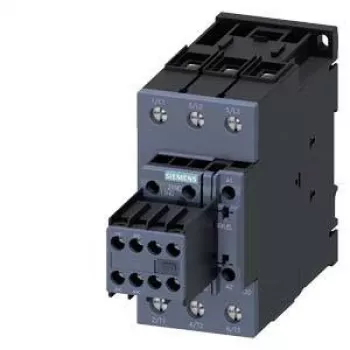 SIEMENS SIRIUS 3RT20 Leistungsschütz, 37 kW, 72 A, 3-polig, 24 V AC Spule, 2 NO + 2 NC Hilfskontakte 3RT20381AD04