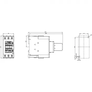 SIEMENS SIRIUS 3RT20 Leistungsschütz, 37 kW, 72 A, 3-polig, 24 V AC Spule, 2 NO + 2 NC Hilfskontakte 3RT20381AD04