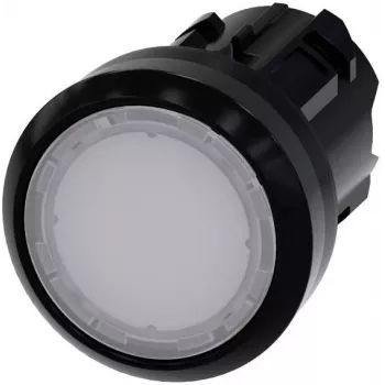 Siemens SIRIUS ACT beleuchtetes Drucktasten-Frontelement, weiß, 22 mm, Kunststoff 3SU1001-0AA60-0AA0
