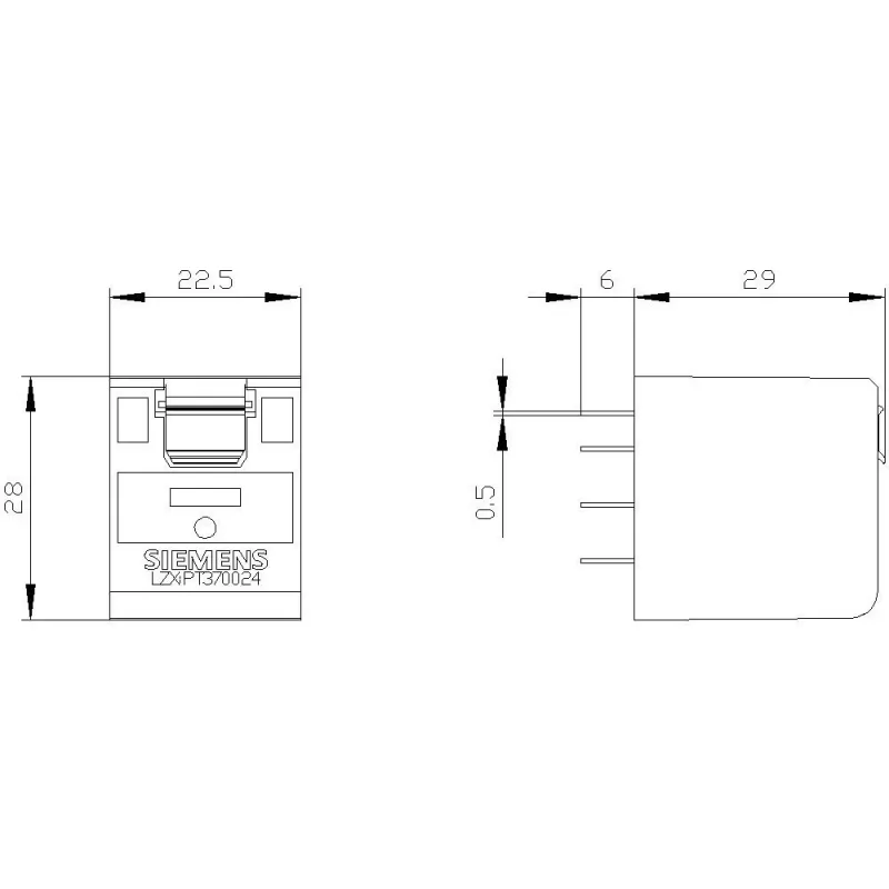 Siemens SIRIUS LZX:PT370024 Steckrelais 24V DC 3CO 10A