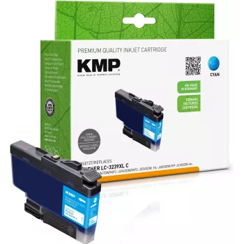 KMP Cyan kompatible Tintenpatrone für Brother LC-3239XLC (High Yield) 1543,4003