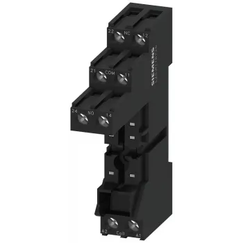 Siemens LZS:RT78726 4-polige Relaisfassung für SIRIUS 3TG10, Schraubklemmen, DIN-Schienen-/Schraubmontage, Grau