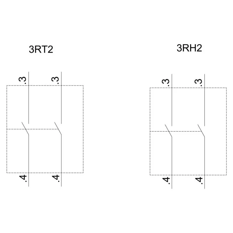 Siemens Hilfskontaktblock 3RH2911-1HA20, 2 NO, Frontmontage, Schraubklemmen