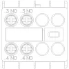 Siemens Hilfskontaktblock 3RH2911-1HA20, 2 NO, Frontmontage, Schraubklemmen