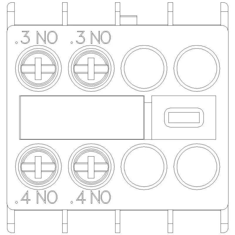 Siemens Hilfskontaktblock 3RH2911-1HA20, 2 NO, Frontmontage, Schraubklemmen