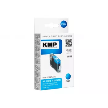 KMP H148 High Yield kompatible cyan Tintenpatrone für HP OfficeJet 6812, 6815, 6820, 6822, 6825, Pro 6235 (15 ml, 825 Seiten) 1744,0003