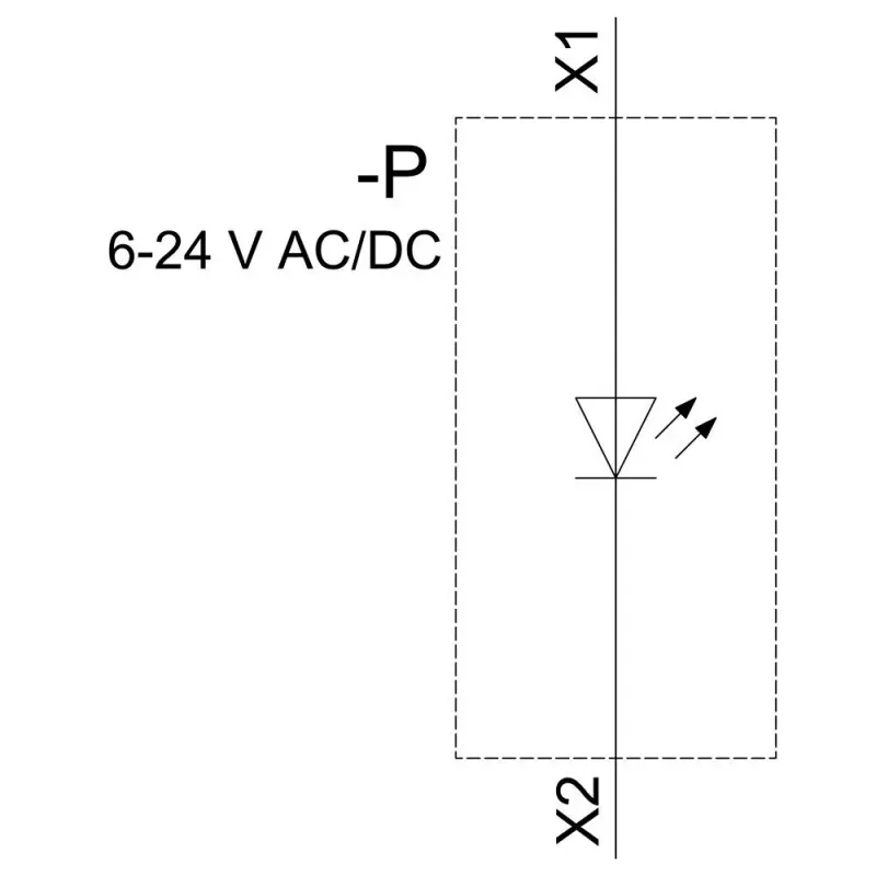 Siemens SIRIUS ACT LED-Modul mit integrierter LED, AC/DC 6-24V, Gelb (3SU14011BG301AA0)