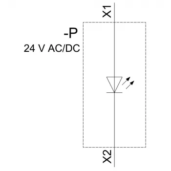 SIEMENS SIRIUS ACT LED-Modul mit integrierter LED, 24V AC/DC, Gelb (3SU14012BB301AA0)