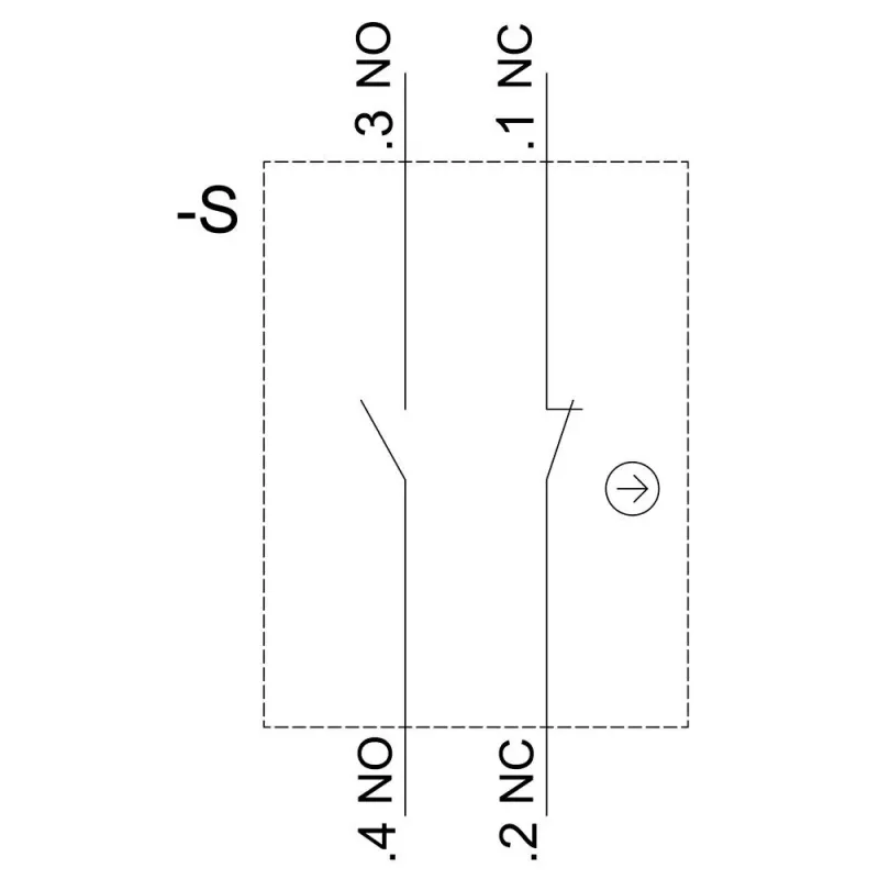 SIEMENS SIRIUS ACT Kontaktmodul 3SU1400-1AA10-3FA0, 1NO+1NC, Schraubklemme