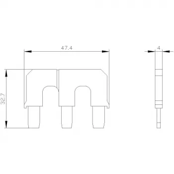 Siemens SIRIUS 3RT19364BA31 Parallelverbinder für S2/S3 Schütze, 3-polig, ohne Klemmen