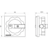 Siemens SIRIUS 3LD Drehantrieb 3LD9224-3B, roter Griff/gelbe Frontplatte, IP65, abschließbar