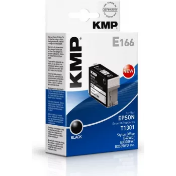 KMP E166 Schwarze kompatible Tintenpatrone für Epson Stylus Office & WorkForce (25 ml, High Yield, ersetzt T1301) 1618.4001