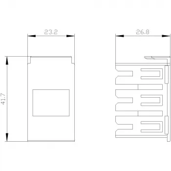 Siemens SIRIUS 3RV2917-5BA00 Erweiterungsstecker für 3-Phasen-Sammelschienen