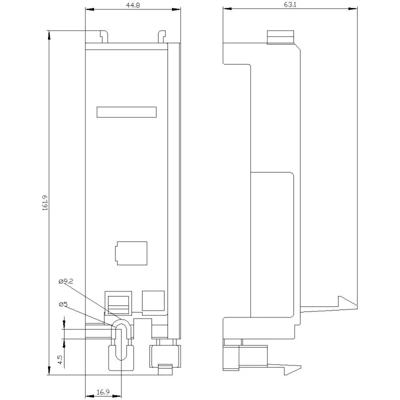 Siemens 3RV2927-7AA00 Schütz-Montageadapter für SIRIUS 3RV2 Leistungsschalter S2/S3