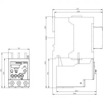 SIEMENS SIRIUS 3RU2136-4EB0 Thermisches Überlastrelais 22-32 A Klasse 10