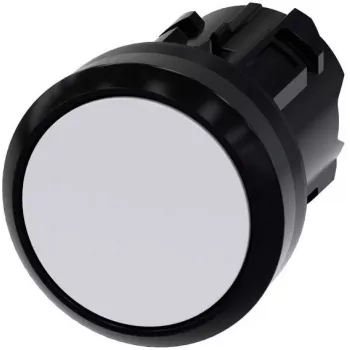 Siemens SIRIUS ACT Drucktaster-Frontelement, Kunststoff, Weiß, 22 mm 3SU1000-0AA60-0AA0