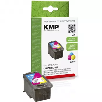 KMP C78 Tri-Color Tintenpatrone (Cyan, Magenta, Gelb) für Canon PIXMA MP230, MP237, MP252, MP258, MP280, MP282, MP495, MP499, MX360, MX410, MX420 1512.4030