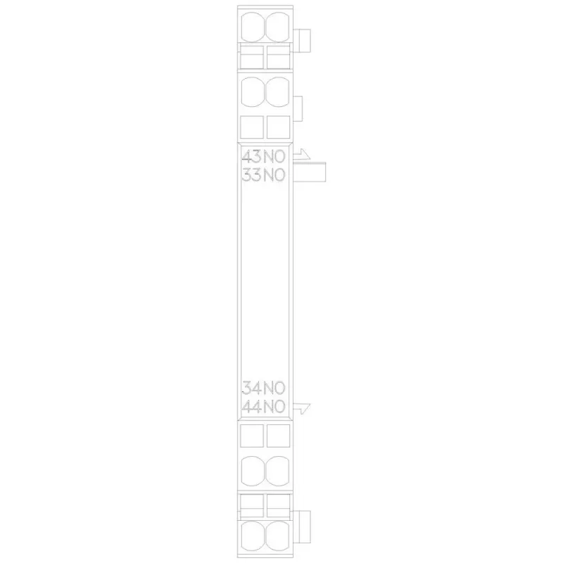 Siemens Hilfsschalter 2 NO, seitliche Montage für 3RV2 Leistungsschalter S00/S0 - 3RV29012B