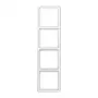 JUNG CD 500 4-fach Abdeckrahmen, Alpinweiß, Horizontal/Vertikal CD584WUWW
