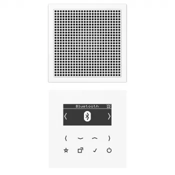 JUNG DABLS1BTWW Smart Radio DAB+ mit Bluetooth, Mono, Alpinweiß