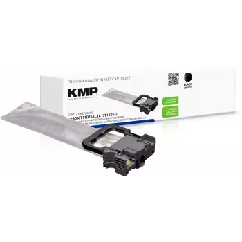 KMP PRINTTECHNIK Kompatible Schwarze Tintenpatrone für Epson T11D1 XL (Hohe Reichweite, 1100 Seiten) 1664,4001
