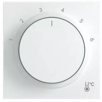 BUSCH-JAEGER Zentralplatte rund mit Aufdruck 1-6, Studioweiß, 2CKA001710A4207