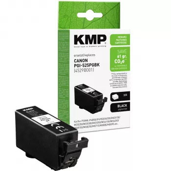 KMP kompatible schwarze Tintenpatrone für Canon PGI-525 PGBK (4529B001) 1513,4001
