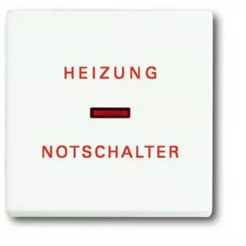 Busch-Jaeger Wippe Studioweiß mit Heizungs-Notaus-Symbol für Schaltereinsätze (1751-0-3029)
