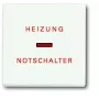 Busch-Jaeger Wippe Studioweiß mit Heizungs-Notaus-Symbol für Schaltereinsätze (1751-0-3029)