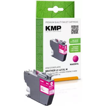 KMP wiederaufbereitete magenta Tintenpatrone für Brother MFC-J1010DW (LC421XLM, 500 Seiten, 7 ml) 1548,4006