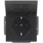 Busch-Jaeger SCHUKO Steckdoseneinsatz Mattschwarz 20 EUKB-885 2CKA002018A1523