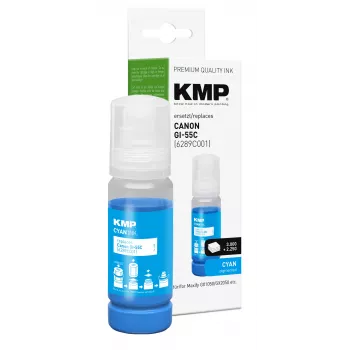KMP Nachfülltinte Cyan 70 ml für Canon GI-55C (6289C001) 1587,5003