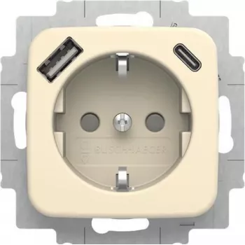BUSCH-JAEGER SCHUKO Steckdose mit USB-A+C, 20 EUCB2USBAC-212 (2CKA002011A6295)