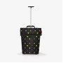 Reisenthel trolley M Trolley-Tasche, Polyester, Schwarz mit Punktmuster, gemischte Farben, 2 Räder (NT7009)