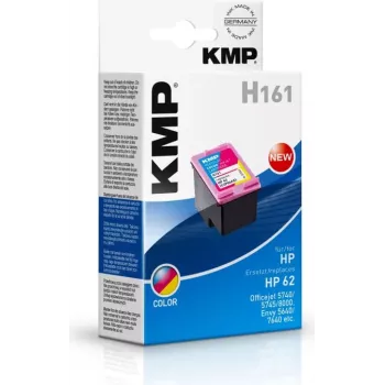 KMP H161 Tri-Colour Tintenpatrone (Cyan, Magenta, Gelb) für HP 62 – 4,5 ml 1741.4830