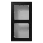 JUNG LS 582 A SWM Aufputz-Kappe 2-fach, LS CUBE, Duroplast lackiert, graphitschwarz matt