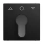 Busch-Jaeger Busch-balance SI Zentralplatte mit Pfeil-Auf/Ab-Symbol, Schwarz matt 2CKA001710A4259