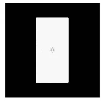 Busch-Jaeger future linear Doppelwippe mit Lichtsymbol, rechts, Studioweiß matt 2CKA006220A0953