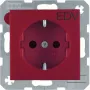 Berker SCHUKO Steckdose Rot Matt 47231922